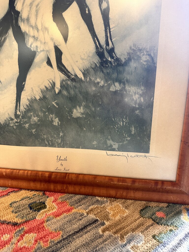 Framed "Youth" By Louis Icart 24 x 32