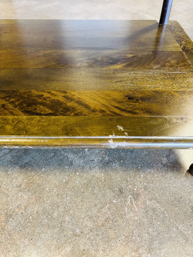 Wood/Metal Toulouse Side Table 27 X 20 X 24