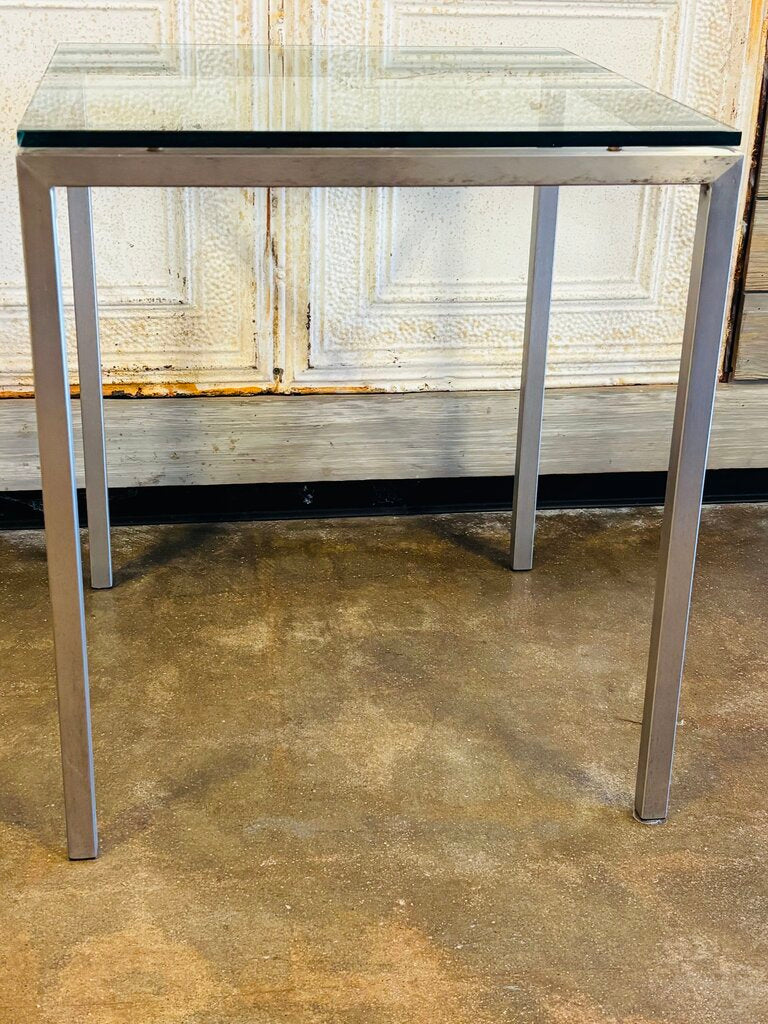 Glass & Metal Table