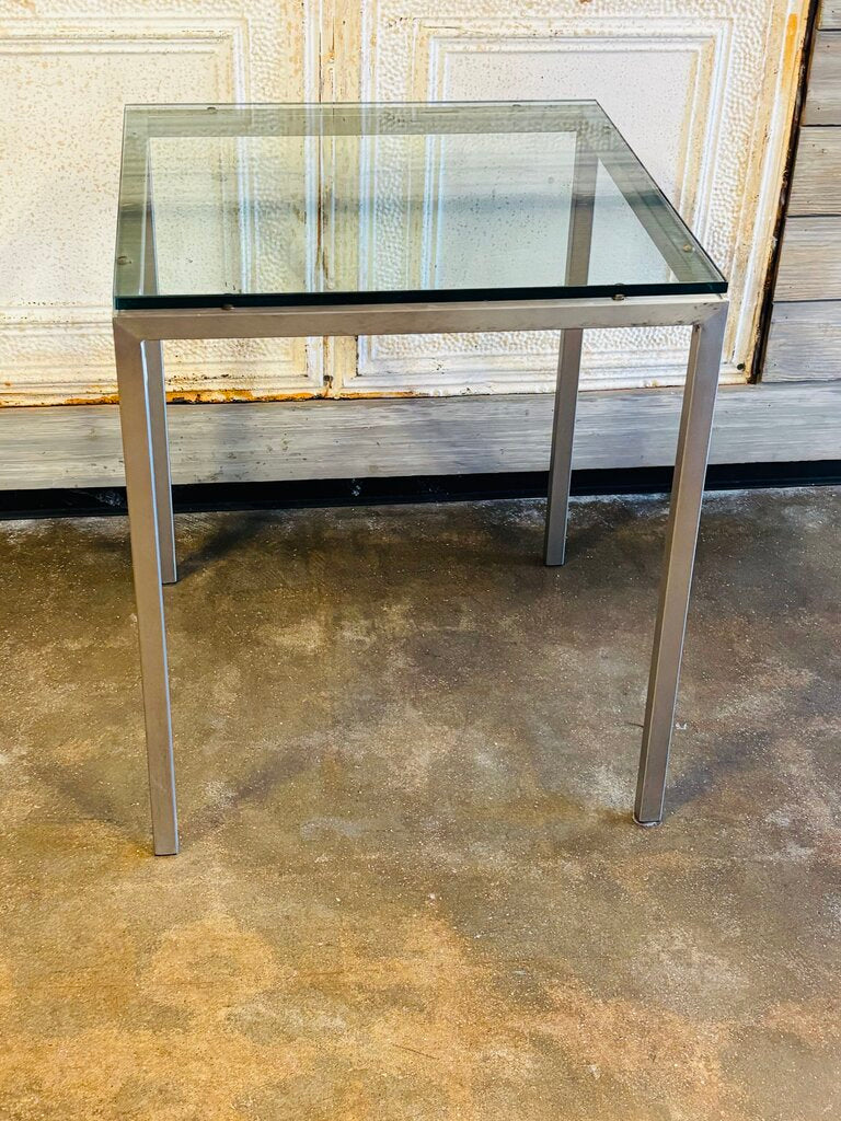 Glass & Metal Table