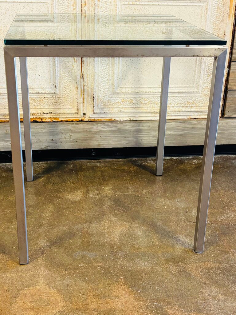 Glass & Metal Table