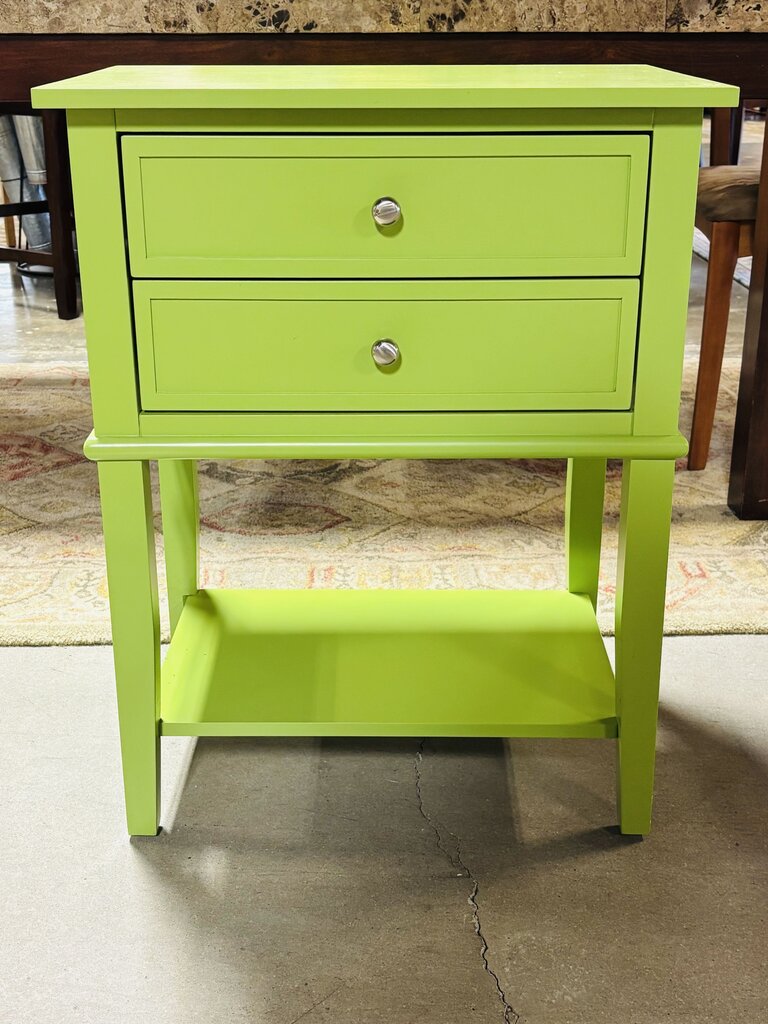 Accent Table with 2 Drawers 22.25 X 15.75 X 28