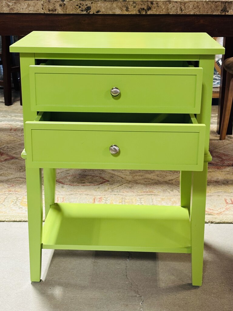 Accent Table with 2 Drawers 22.25 X 15.75 X 28