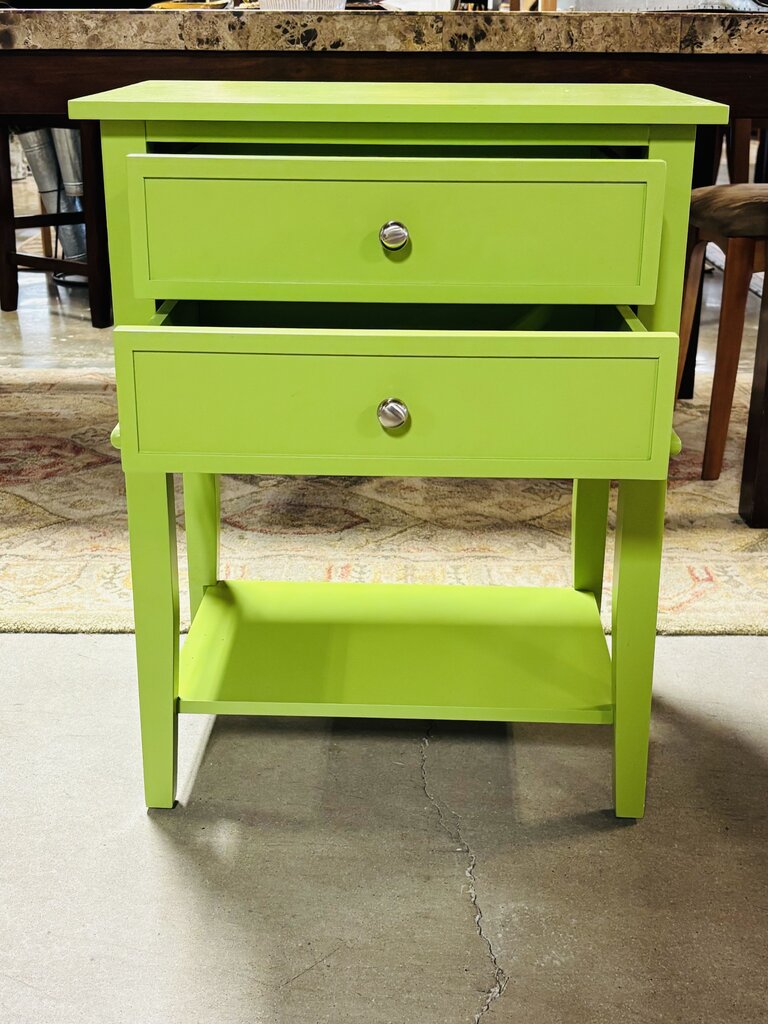 Accent Table with 2 Drawers 22.25 X 15.75 X 28