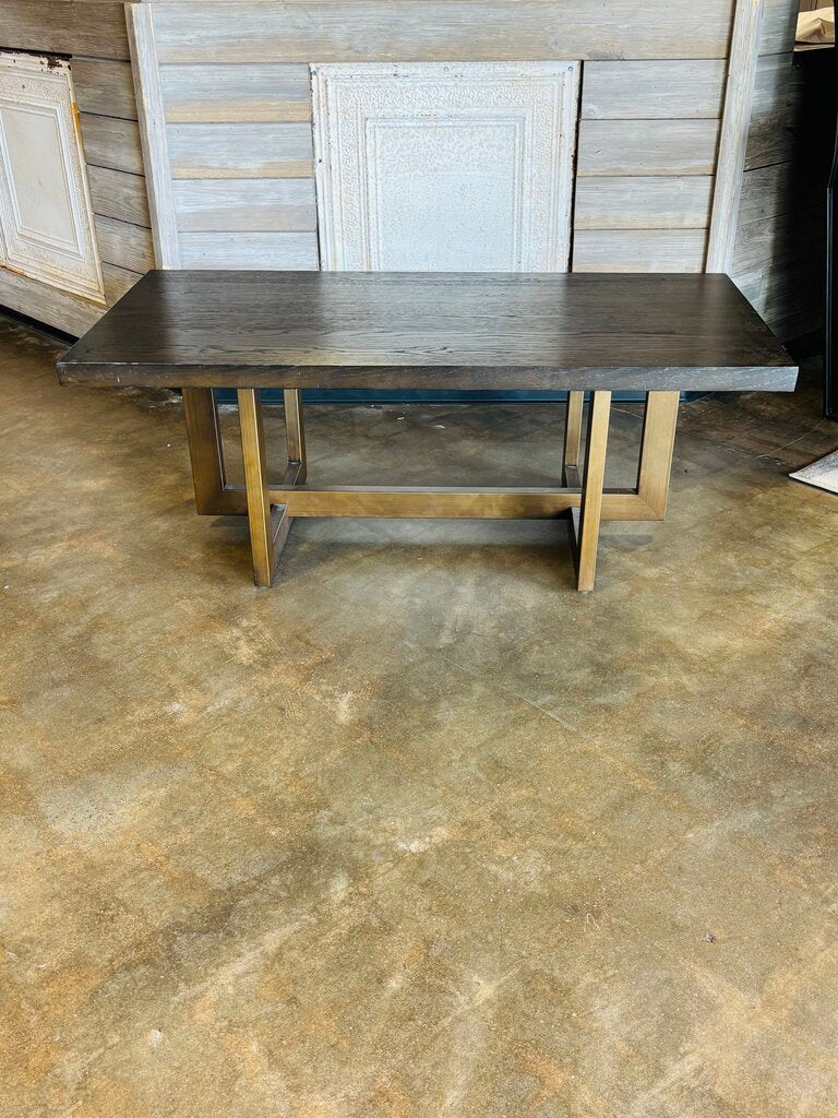 Wood/Metal Coffee Table 48 X 24 x 18