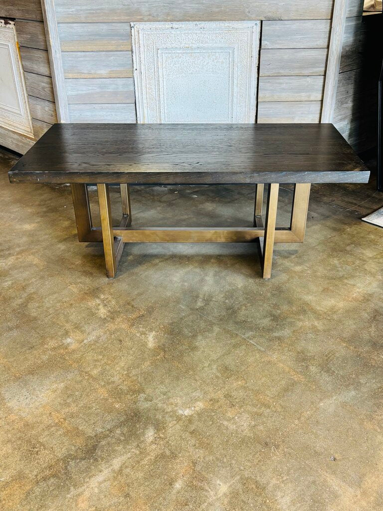 Wood/Metal Coffee Table 48 X 24 x 18