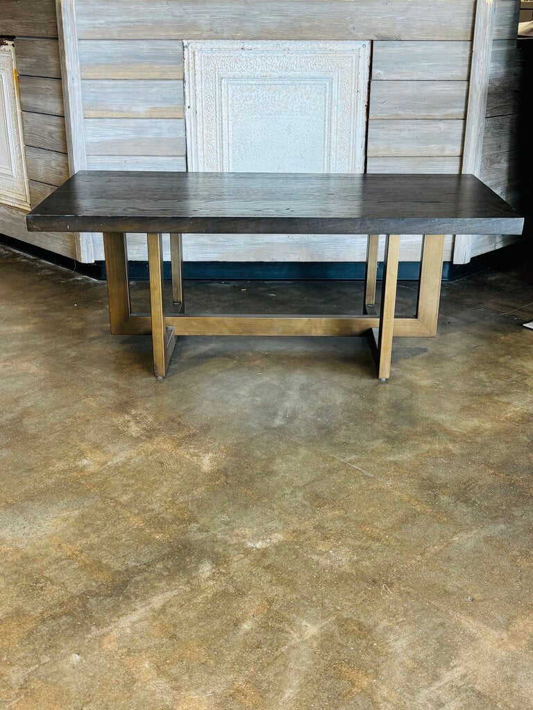 Wood/Metal Coffee Table 48 X 24 x 18