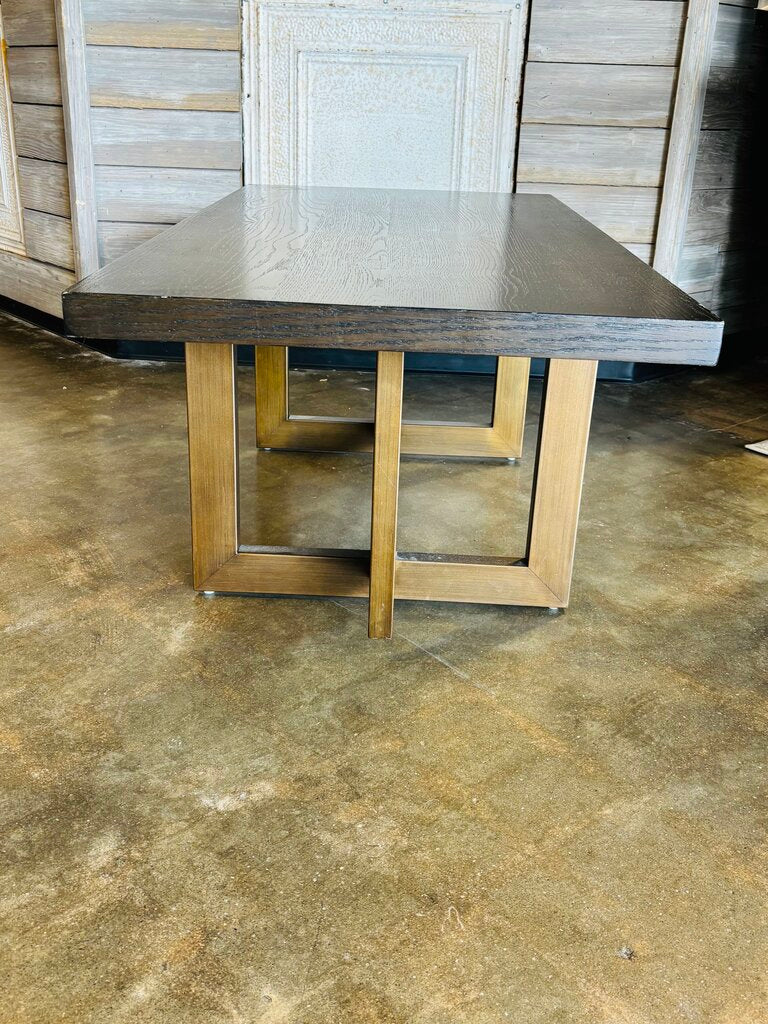 Wood/Metal Coffee Table 48 X 24 x 18