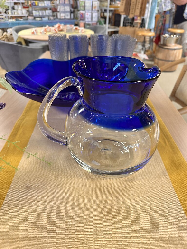 Set 2 Handblown Pitcher & Bowl