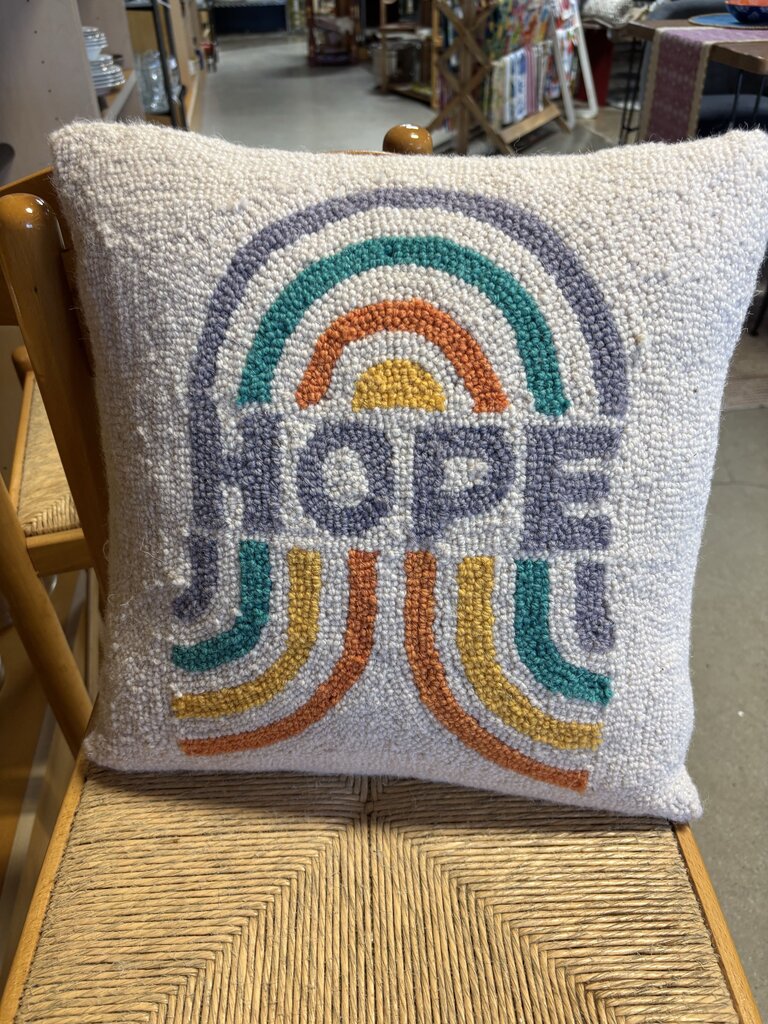 HOPE Rainbow Pillow