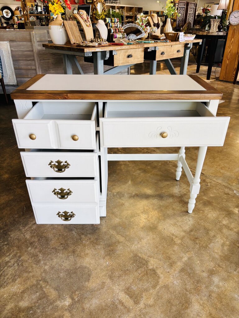 Wood Natural & Painted Desk
