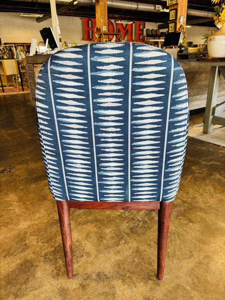 Navy & Green Upholstered Chair