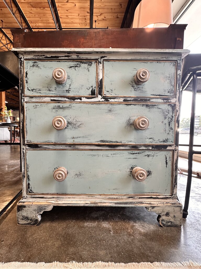 Shabby Blue & Light Nightstand