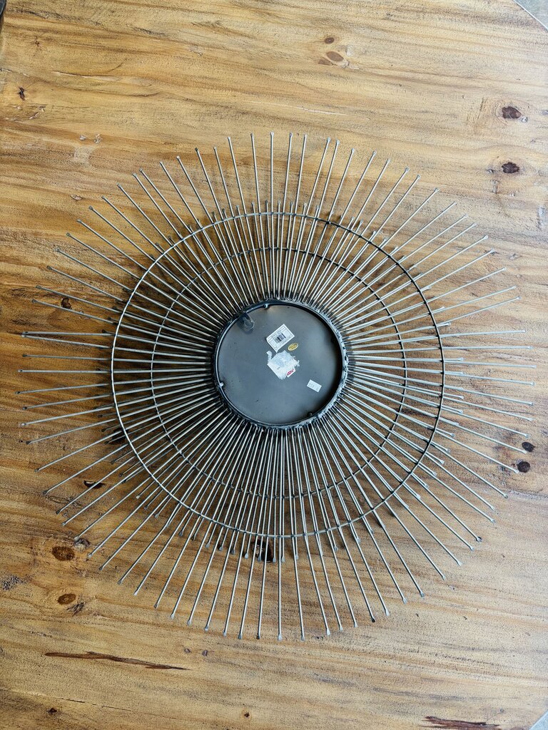 Metal Sunburst Mirror 31.5" R