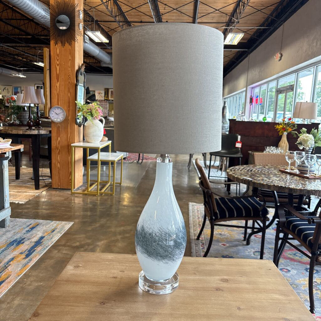 Glass Base Lamp