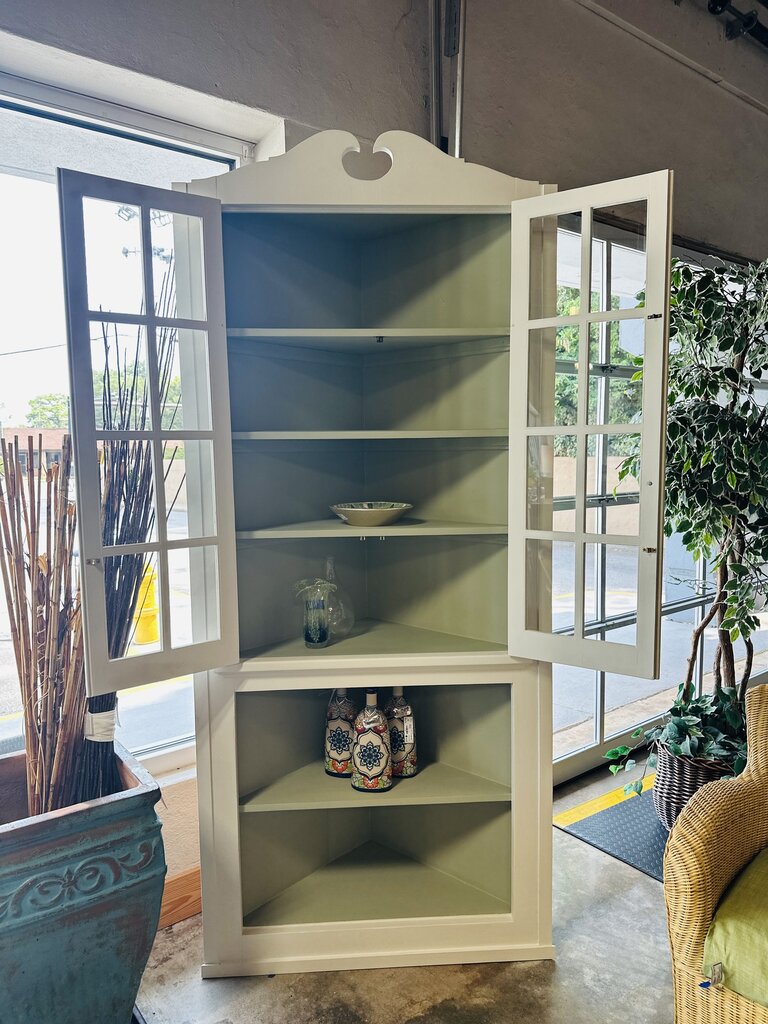 Painted Corner Cabinet
