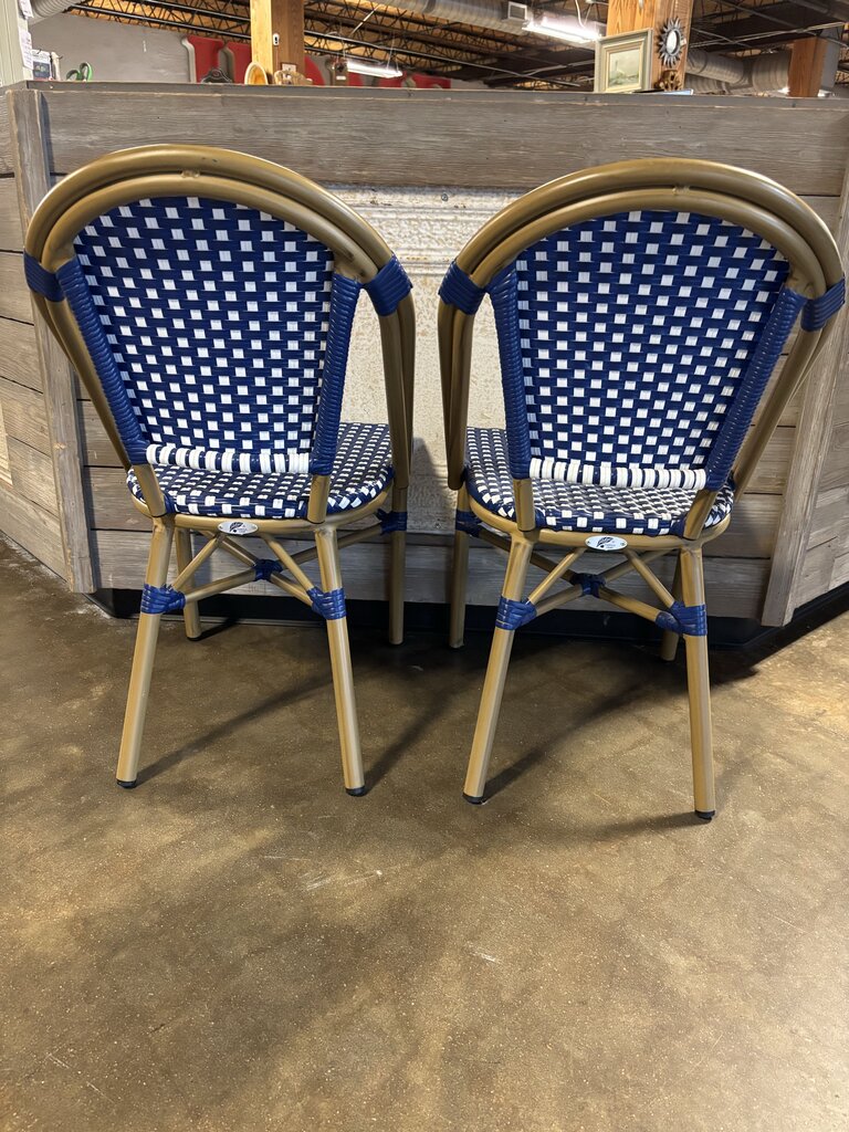 Purple Leaf Bistro Chairs Pair
