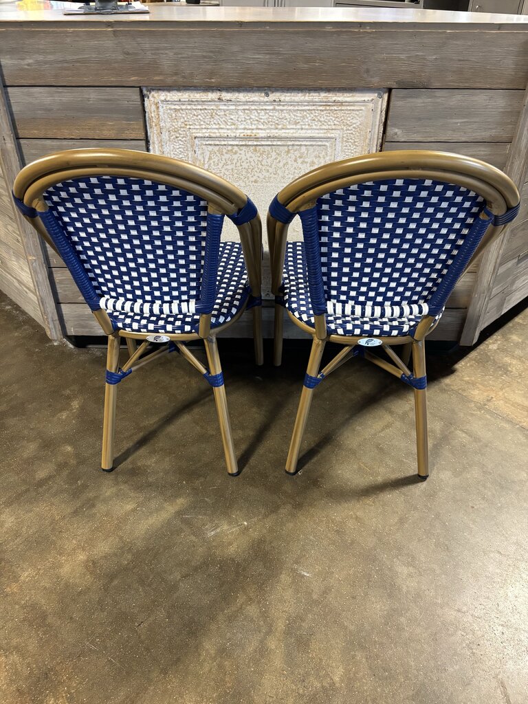 Purple Leaf Bistro Chairs Pair