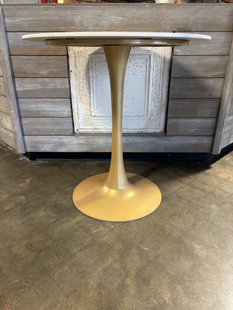 Marble Top Bistro Table 30"R 31"H