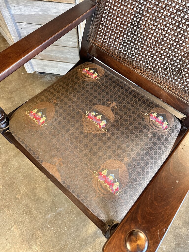 Large Spindle Cane Back Chair