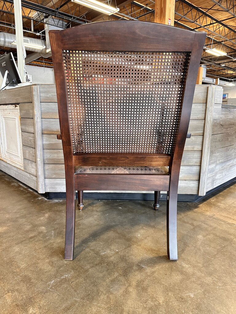Large Spindle Cane Back Chair