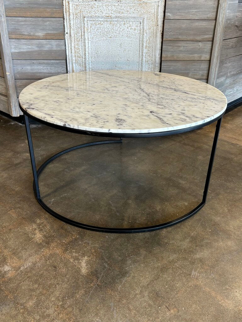 Round Nesting Marble Coffee Tables