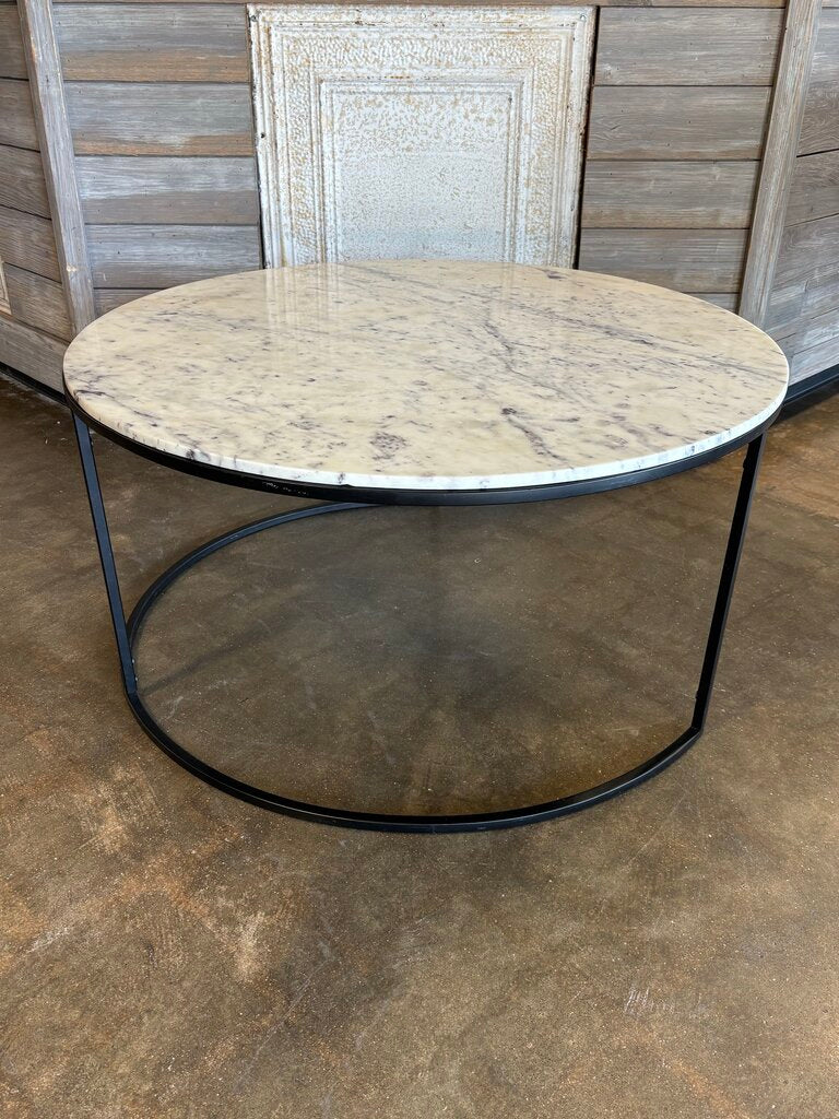 Round Nesting Marble Coffee Tables