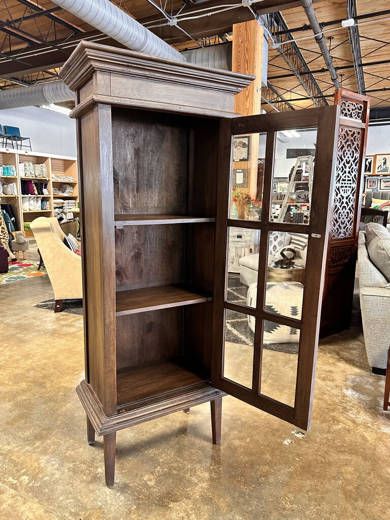 Tall Glass Drawer Cabinet