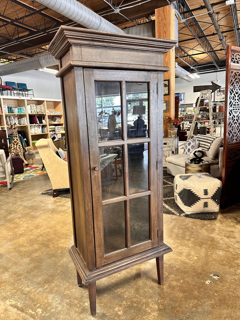 Tall Glass Drawer Cabinet