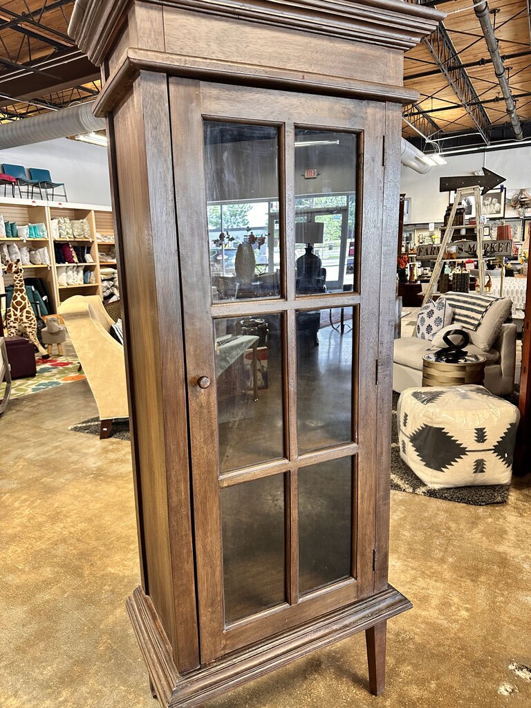 Tall Glass Drawer Cabinet