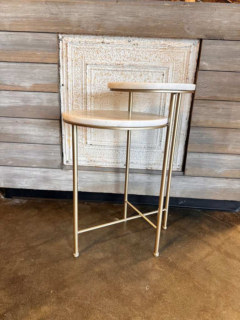 Marble Stacked Nesting Accent Table