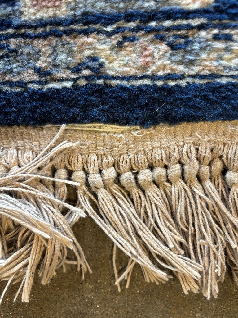 Vintage Machine Made Wool Area Rug 52 X 73