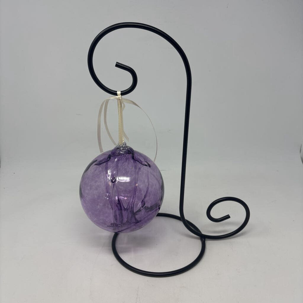 Glass Glazing Ball with Stand