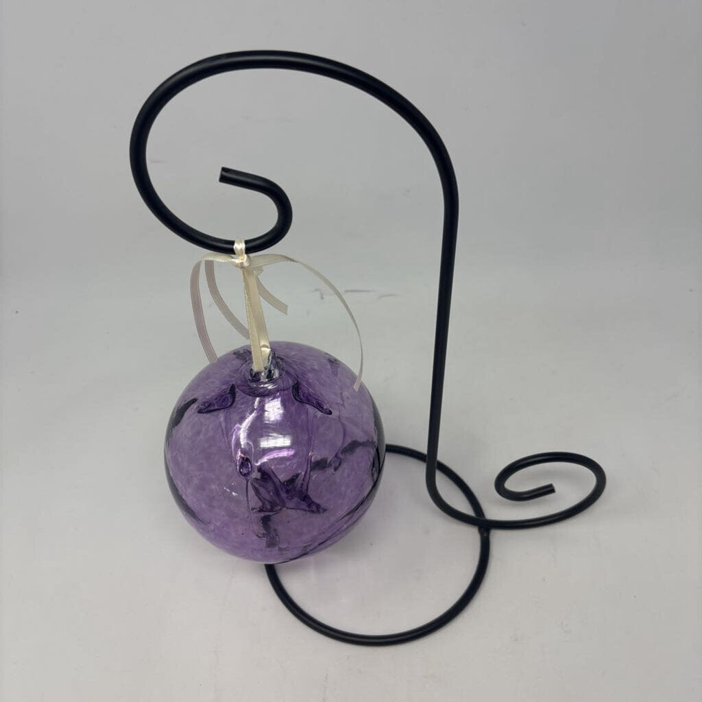 Glass Glazing Ball with Stand
