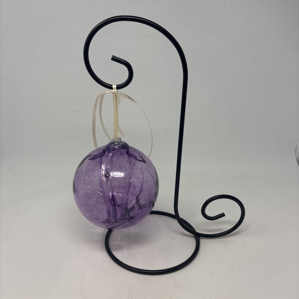 Glass Glazing Ball with Stand