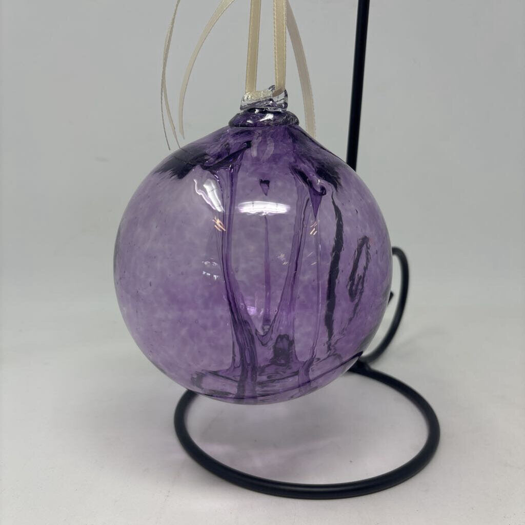 Glass Glazing Ball with Stand