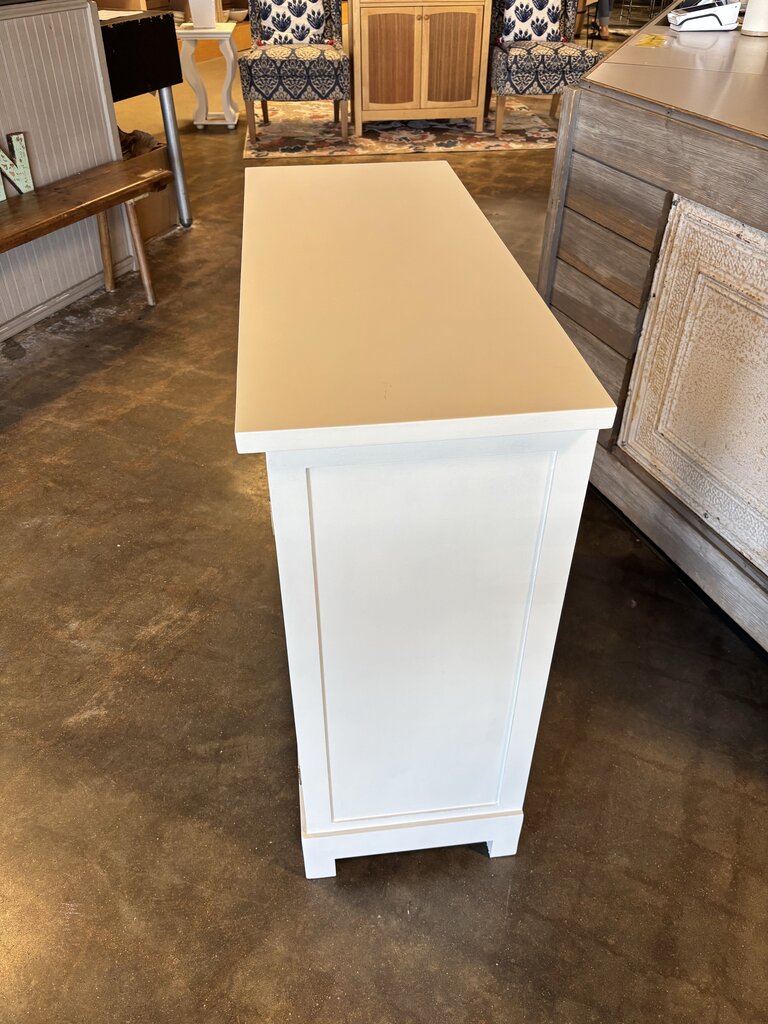 Painted 2 Door Cabinet 35.5 X 15 X 35.5