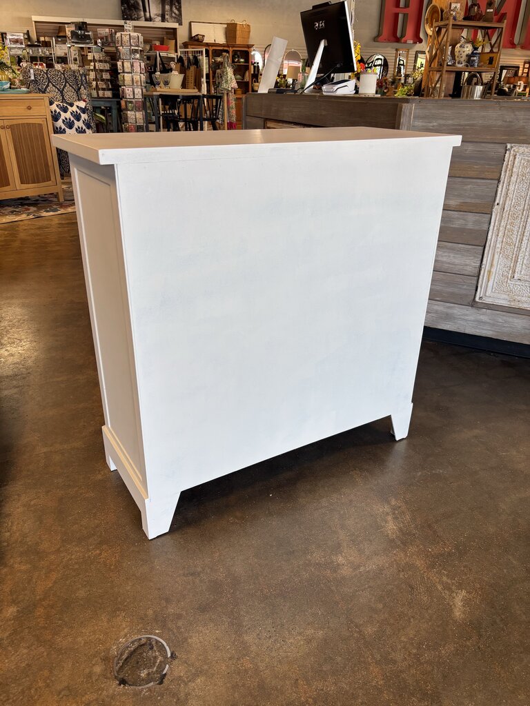 Painted 2 Door Cabinet 35.5 X 15 X 35.5
