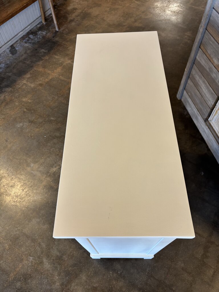 Painted 2 Door Cabinet 35.5 X 15 X 35.5