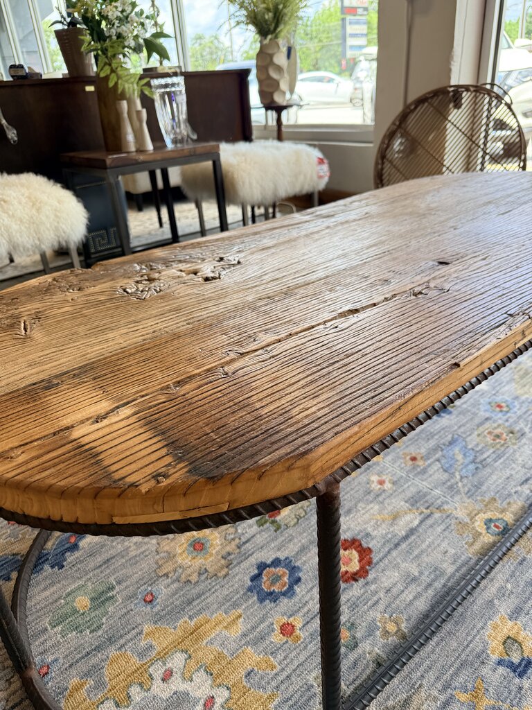 Recycled Wood/Metal Coffee Table 69.5 X 30 X 19.5
