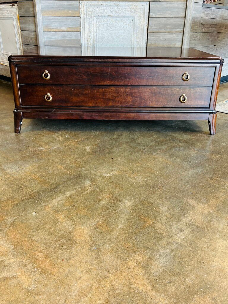 Two Drawer Coffee Table 52 X 32 X 19