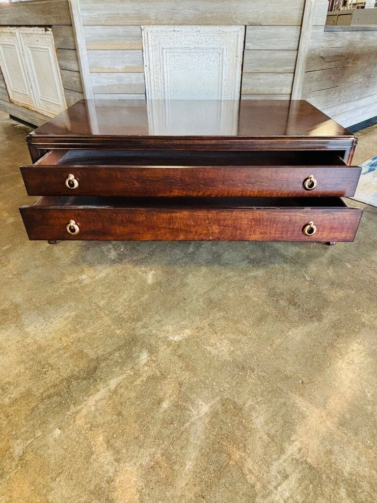 Two Drawer Coffee Table 52 X 32 X 19