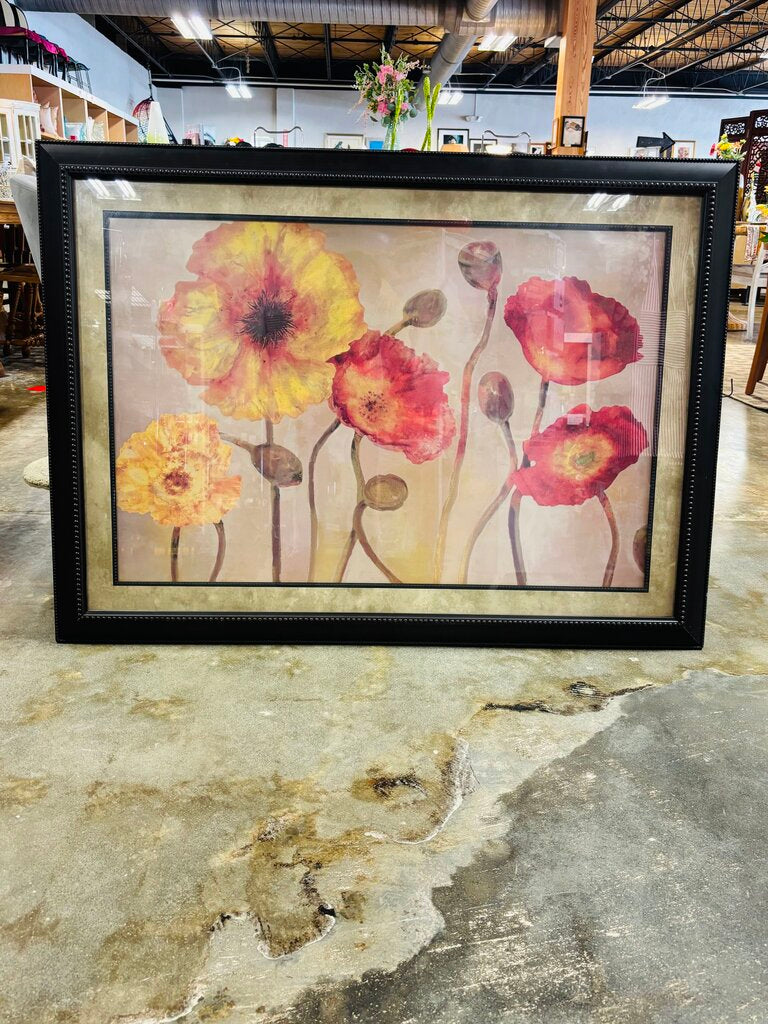 Framed Water By Poppies
