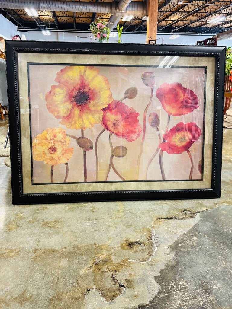 Framed Water By Poppies