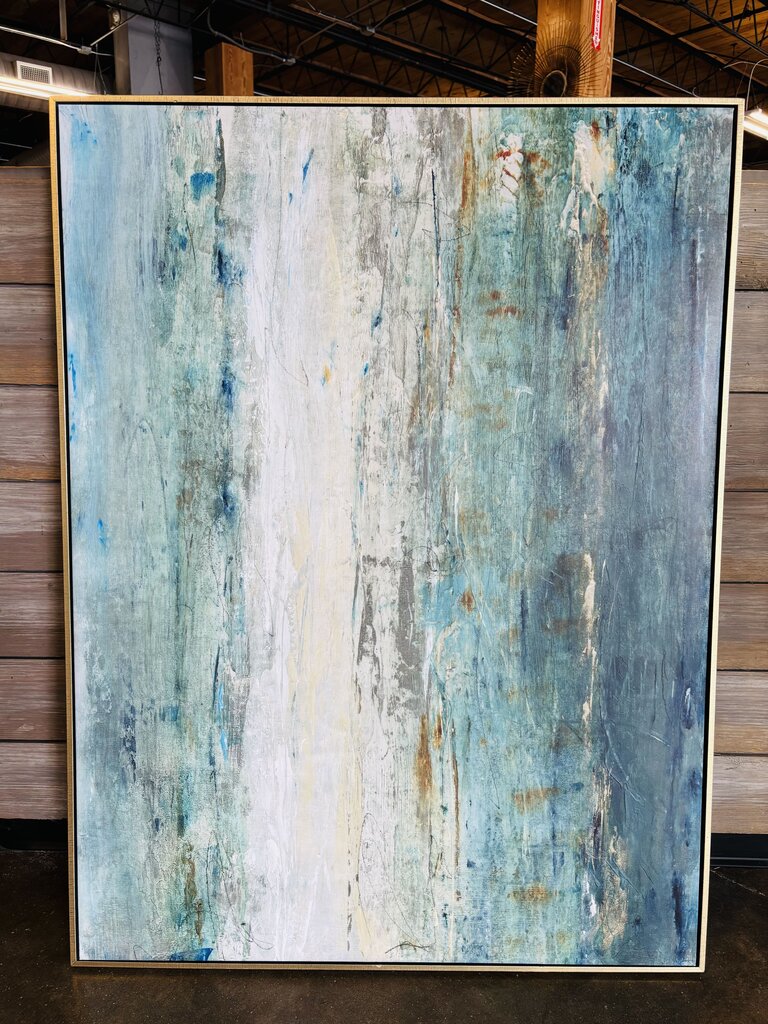 Framed Water & Gold Artwork