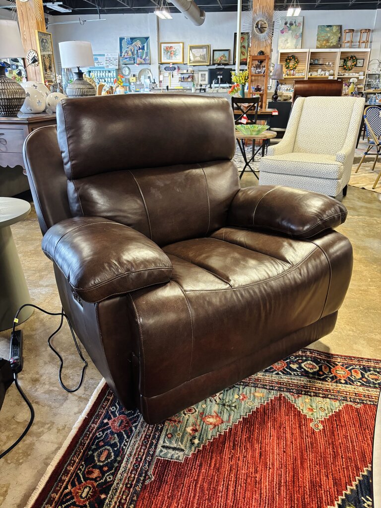 Power Leather Recliner