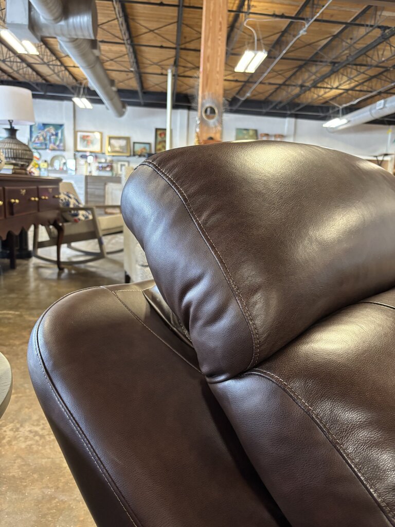 Power Leather Recliner