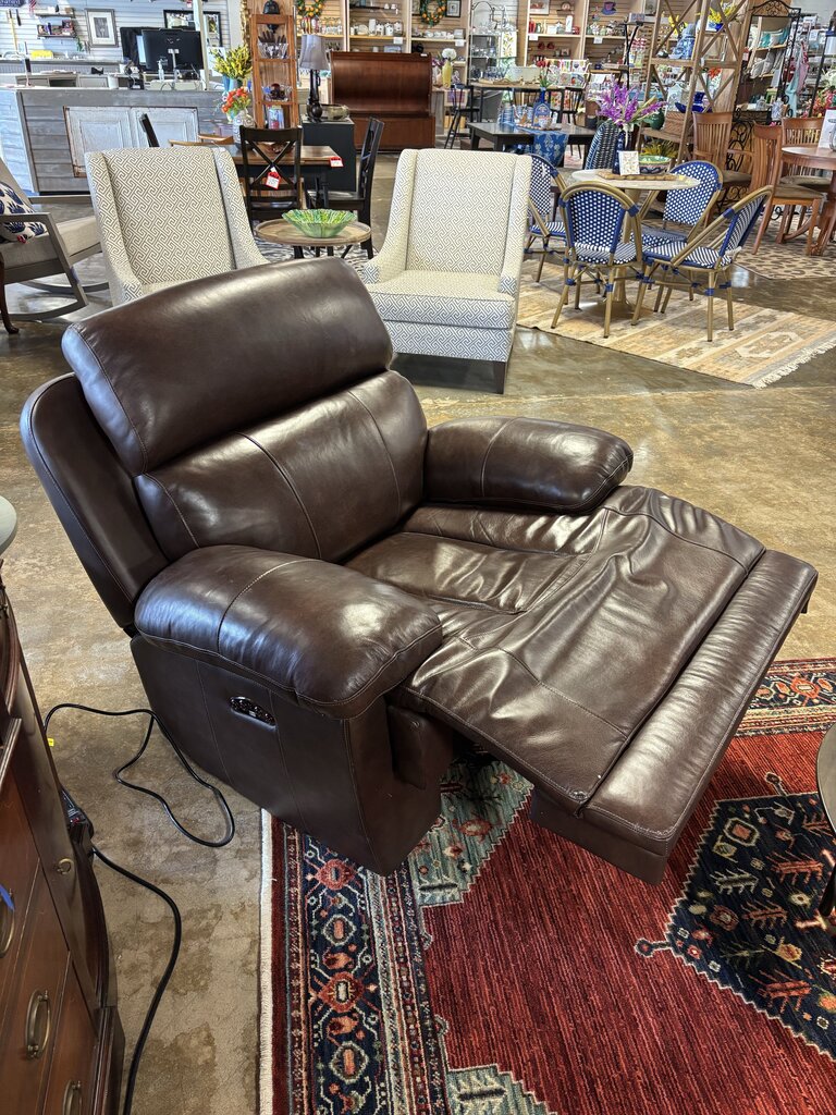 Power Leather Recliner