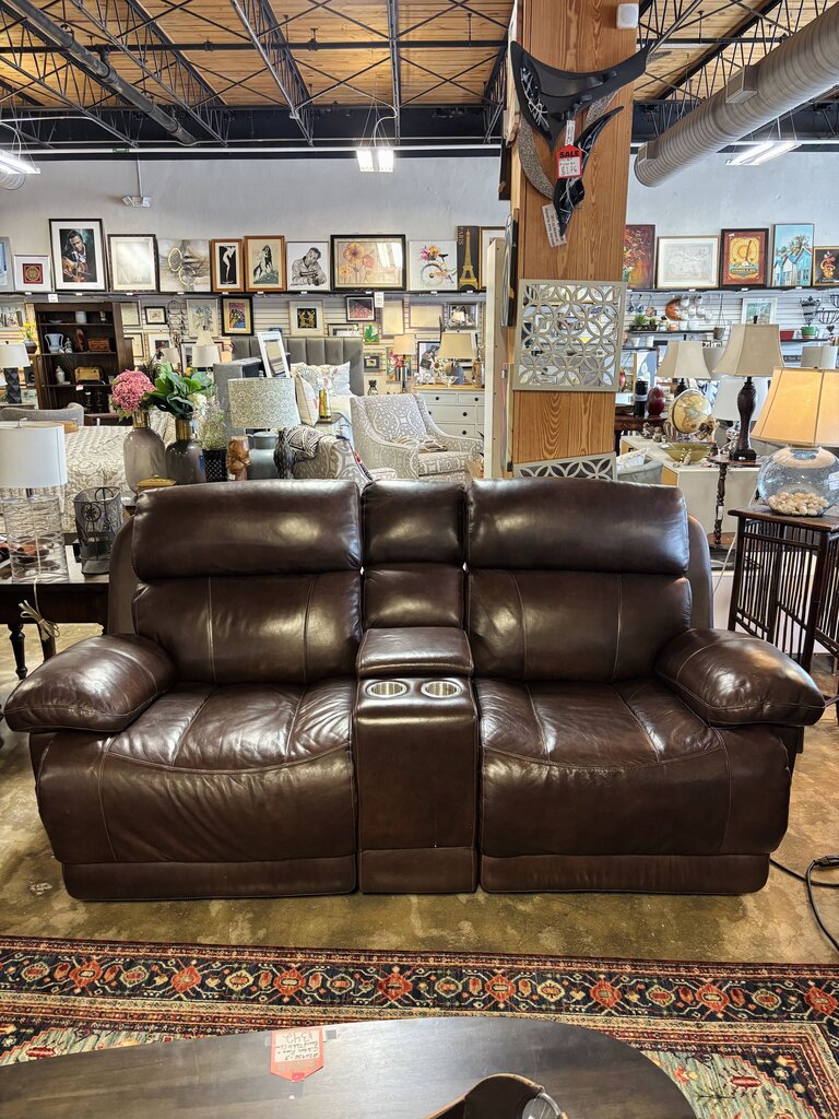 Power Reclining Loveseat with Console