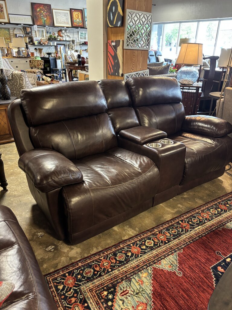 Power Reclining Loveseat with Console